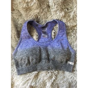 Gymshark ombré seamless sports bra indigo/black ✨